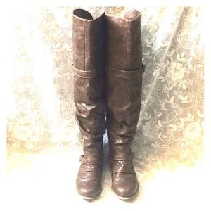 Carlos Santana Wheeling Over Knee Boots